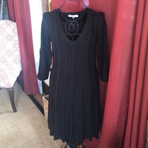 Black sweater dress